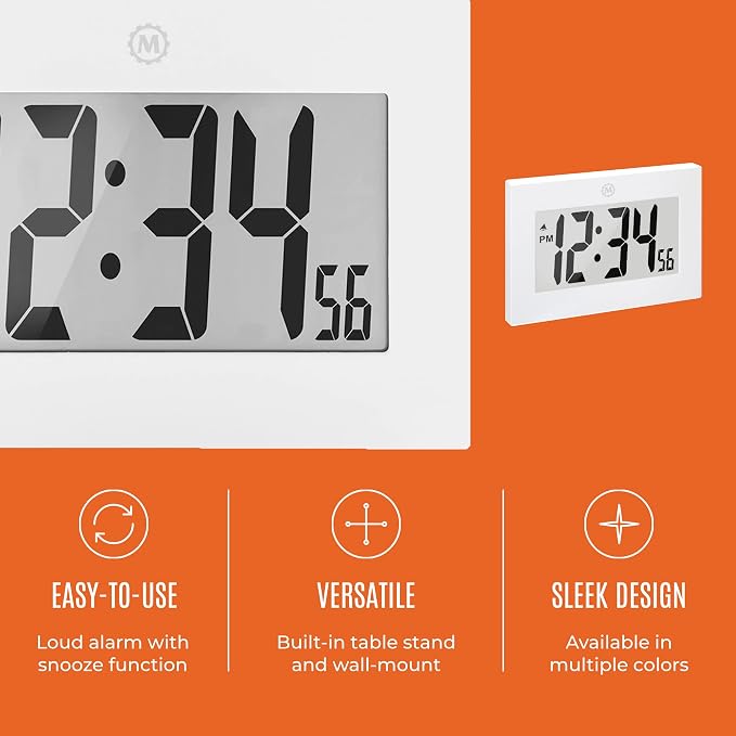 MARATHON Large Digital Wall Clock - Image 6