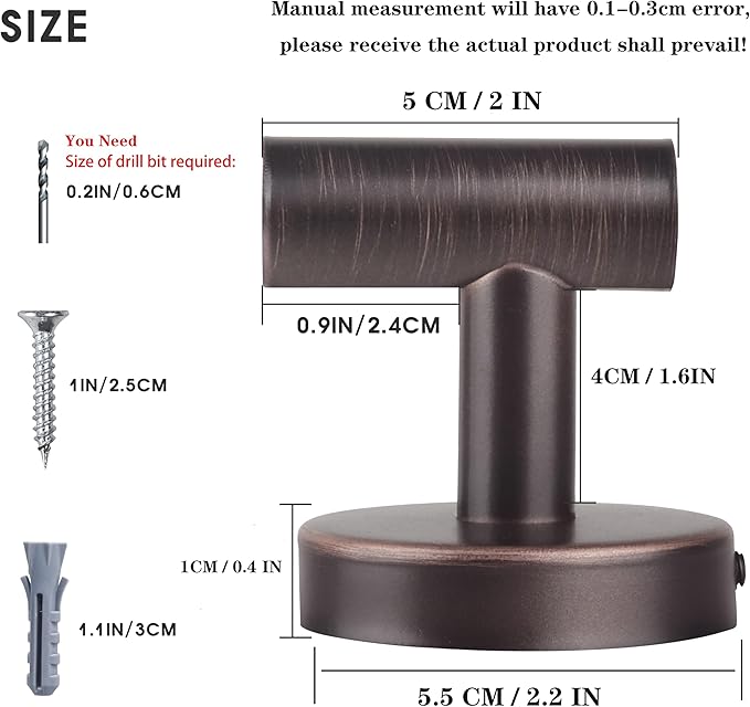 8 Pcs Bathroom Robe Towel Hooks Coat Wall Hook Stainless Steel Heavy Duty Door - Image 2