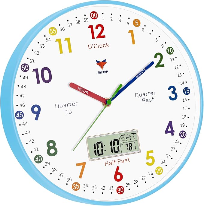 Foxtop Digital and Analog Learning Clock - Image 7