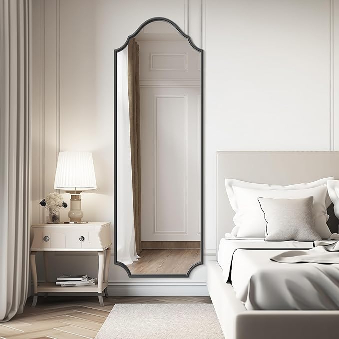 WallBeyond Arched Full Length Mirror Wall Mounted, Living Room, Hanging or - Image 4