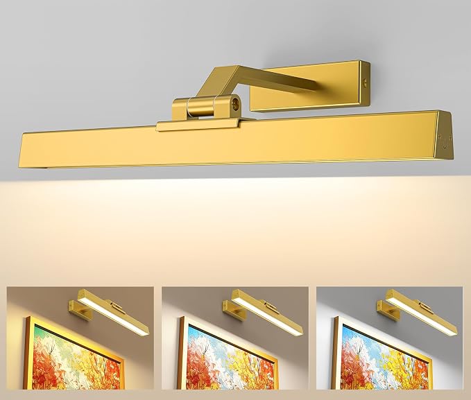 Afyuol Picture Lights Wall Light 16in CCT Gallery Light | Battery Operated by Afyuol