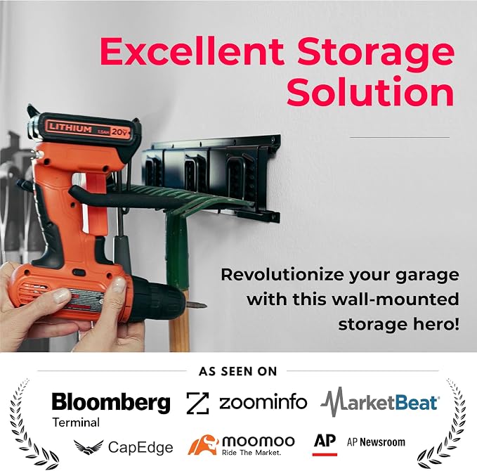 TIDYME Garage Tool Organizer Wall Mount - Image 2