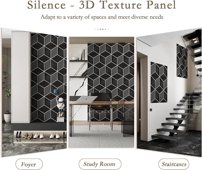 12Pack Acoustic Panels, Self-Adhesive Sound Proof Panels - Image 6