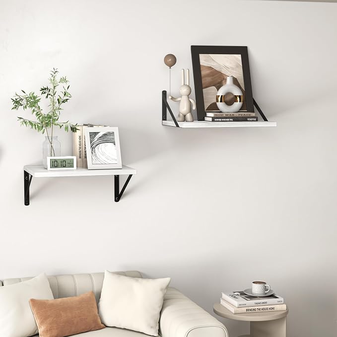 Heimlove White Deep Floating Shelves - Image 6