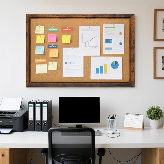 Large Bulletin Board, Cork Board - Image 6