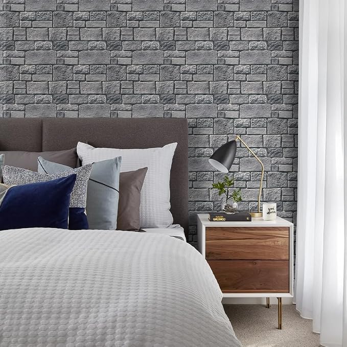 Commomy 3D Faux Stone Peel and Stick Wall Tiles - Image 9