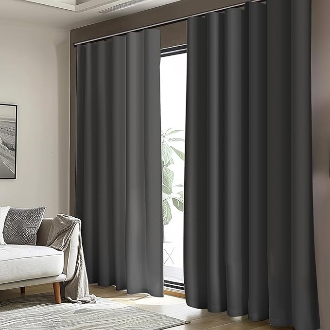 Room Divider Blackout Curtain Track Curtains Wall Dividers Panels Screen - Image 7