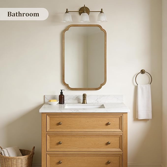 WallBeyond 24" x 36" Rounded Corner Arch Wall Mirror - Image 2