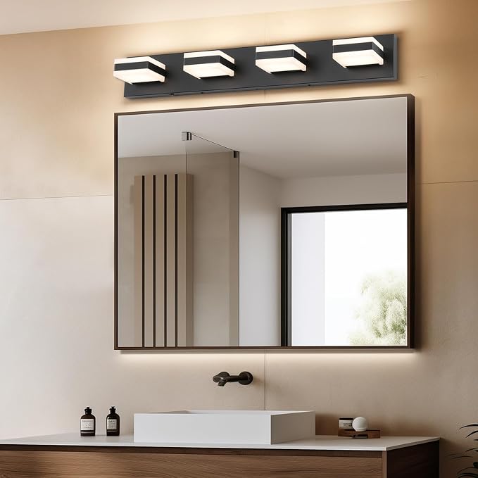 SOLFART Bathroom Vanity Lights, Adjustable Black Matt Black Vanity Light - Image 3