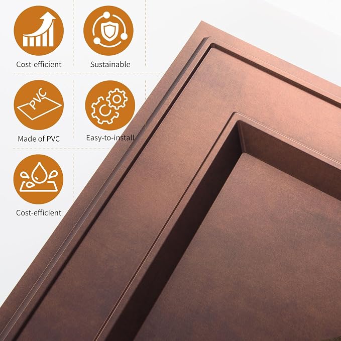 WOWSTAR 12-Pack 24"x24" Drop Ceiling Tiles, Waterproof Glue up Ceiling Panels - Image 5
