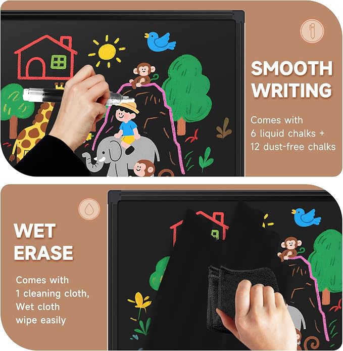 SELEAD Magnetic Chalkboard 60 x 48 Inches - Image 6