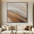 Extra Large Framed Neutral Abstract Wall Art by Cuspin