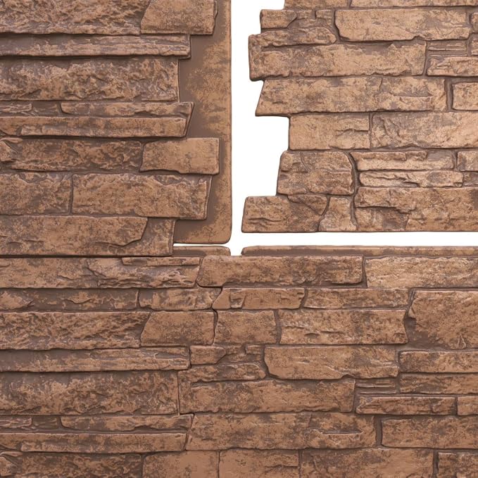 Ekena Millwork 49"W x 25 1/2"H x 1 1/4"D Acadia Ledge Stacked Stone, StoneWall - Image 9