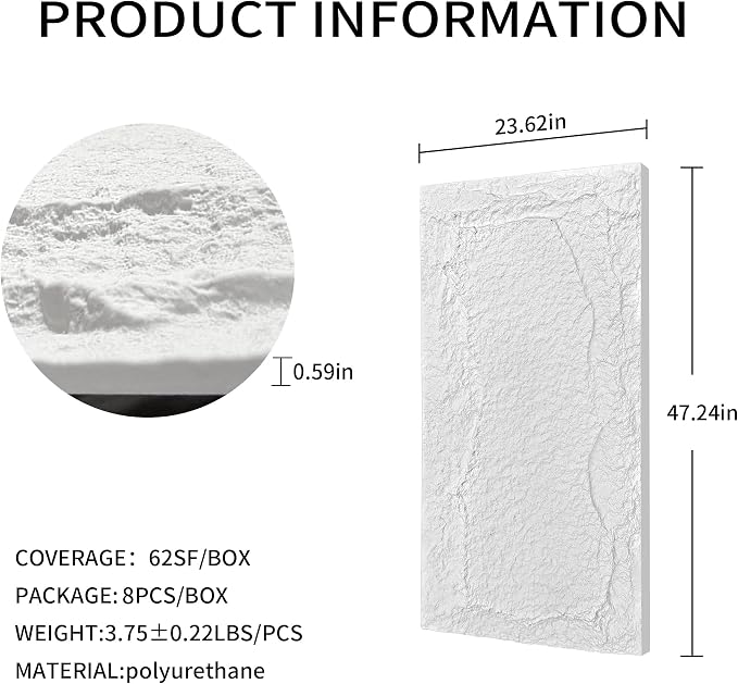 3D Faux Stone Wall Panels, Lightweight & Waterproof Accent Marble Stone Skin - Image 2