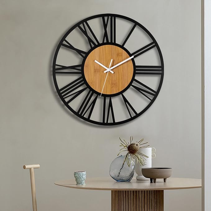 1st owned Wall Clocks for Living Room Decor, Round Silent Non Ticking, Modern - Image 7