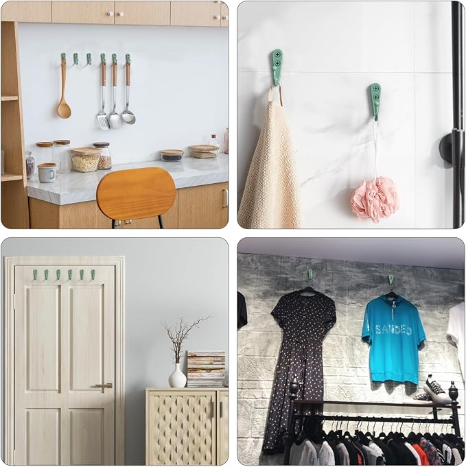 15 Pcs Black Wall Mounted Coat Hooks, Hanger Hook - Image 4