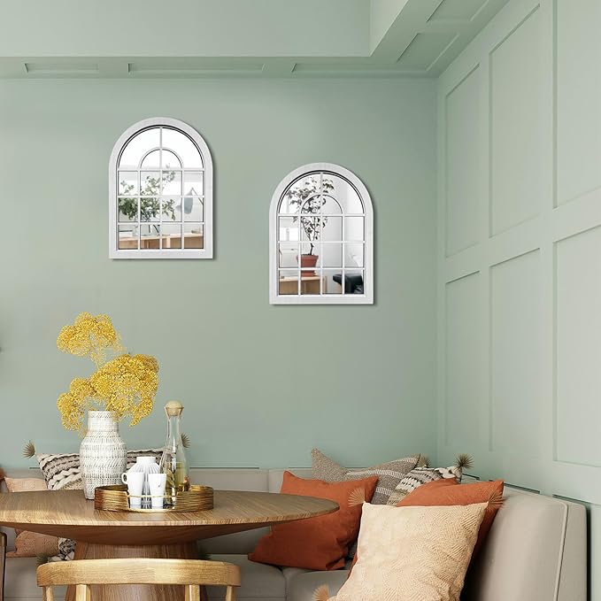 ZEXUIRU 2 Set. Rustic Wall Mirrors - Image 5