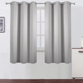 LEMOMO Light Grey Blackout Curtains 34 x 63 Inch Length/Set of 2 Curtain by Lemomo