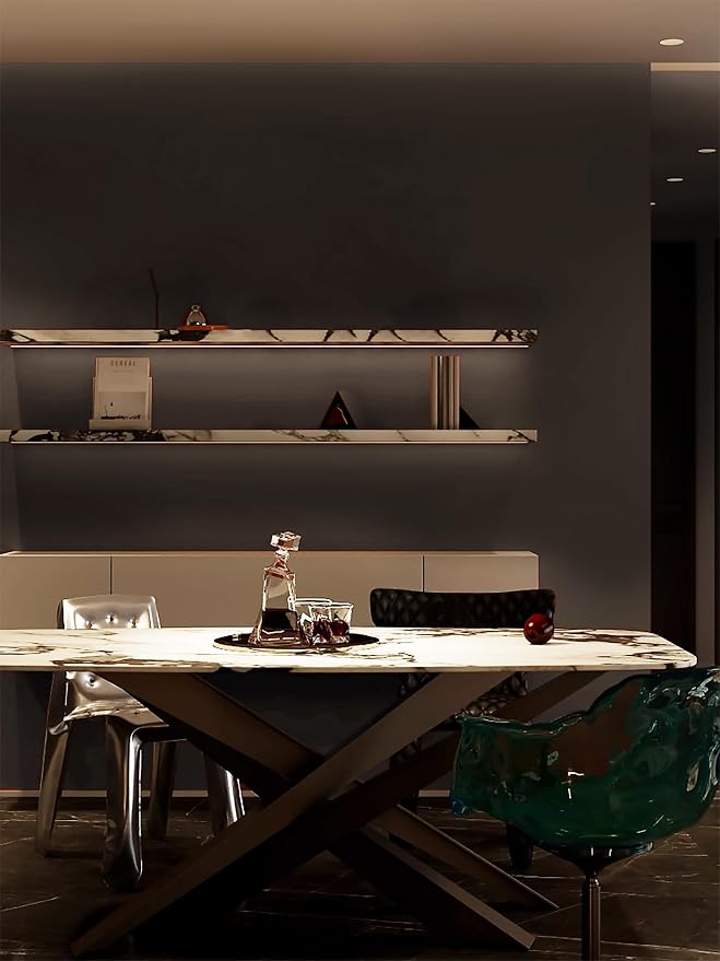 Dimoon 236.2''x17.7''Coffee Brown Peel and Stick Wallpaper Contact Paper Modern - Image 6