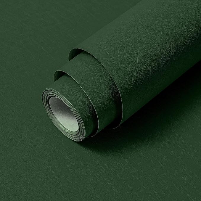 Dark Green Peel and Stick Self Adhesive Wallpaper by Abyssaly