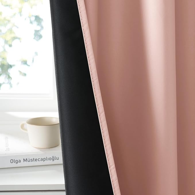 RYB HOME 100% Blackout Short Curtains - Image 3