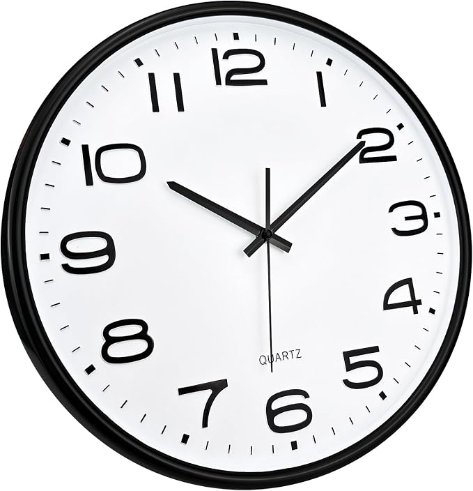 Plumeet 16'' Extra Large Wall Clock, Battery Operated Wall Clocks Silent - Image 4