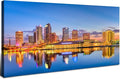 AIYISU Florida Skyline Wall Art USA City Poster Tampa Cityscape Picture Modern by HOME
