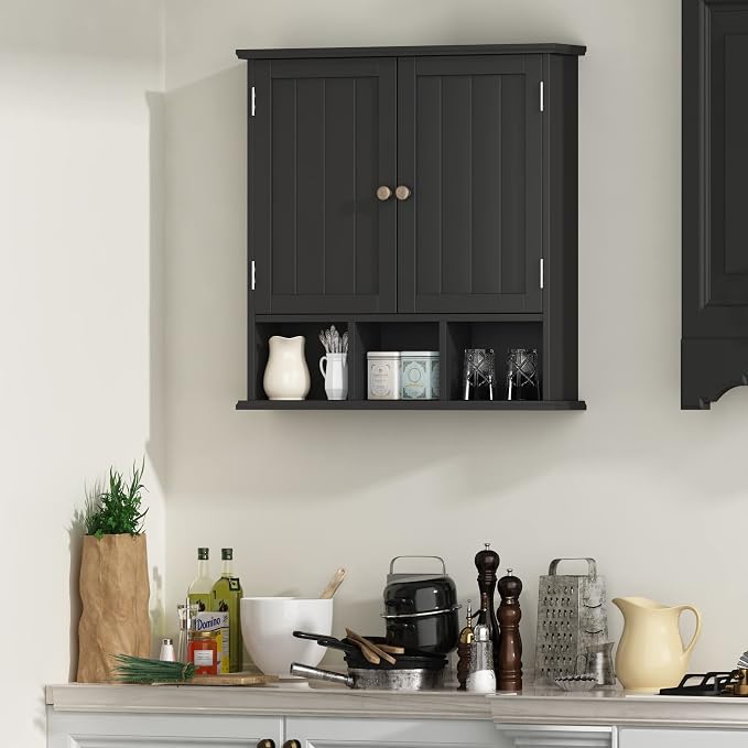 ChooChoo Bathroom Cabinet Wall Mounted 2-Door - Image 6