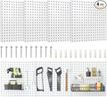 Peg Board, 16”×16”Large Heavy Duty Metal Pegboard Panels by Hogurity
