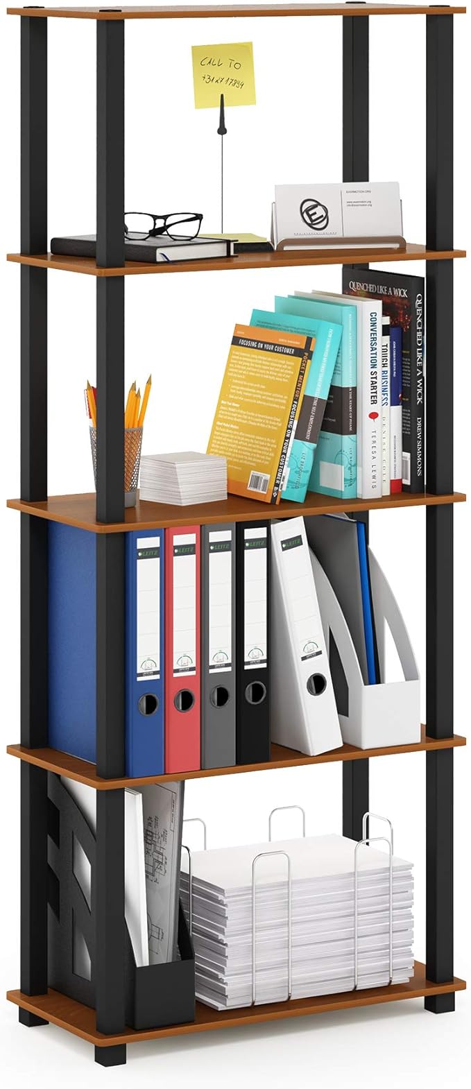 Furinno Turn-N-Tube 5-Tier Multipurpose Shelf / Display Rack / Storage Shelf / by Furinno-FitsYourSpaceFitsYourBudget