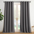 NICETOWN Blackout Curtains Grommet 2 Panels Grey Drapes 95Inches Long by NICETOWN