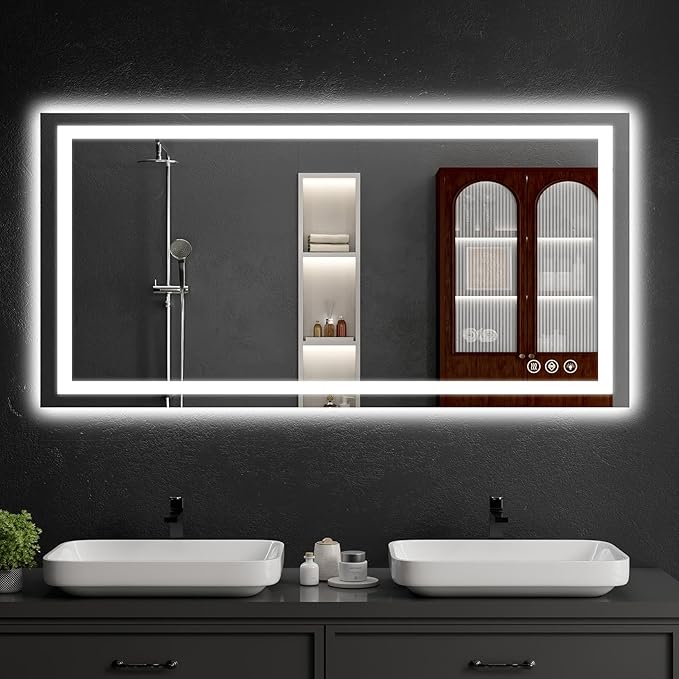 LED Bathroom Mirrors 28"x48" Bathroom Mirror by WISSMILESHOME