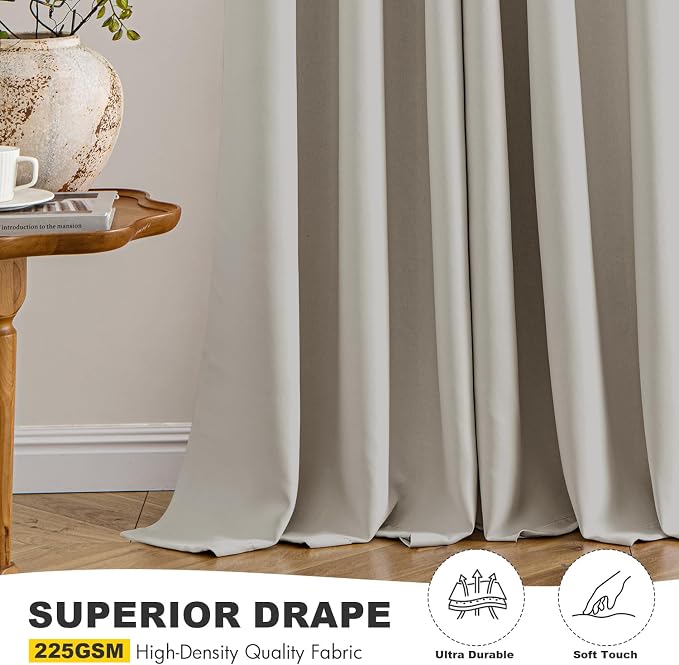 MIULEE Blackout Curtains for Bedroom Living Room 2 Panels, Thermal Insulated - Image 5