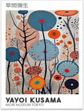 Yayoi Kusama Canvas Wall Art Vintage Japanese Painting Posters Tokyo Aesthetic by Heltrappe