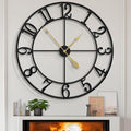 LEIKE Extra Large Wall Clocks, Silent Little Ticking, Battery Operated Vintage by LEIKEWALLCLOCK