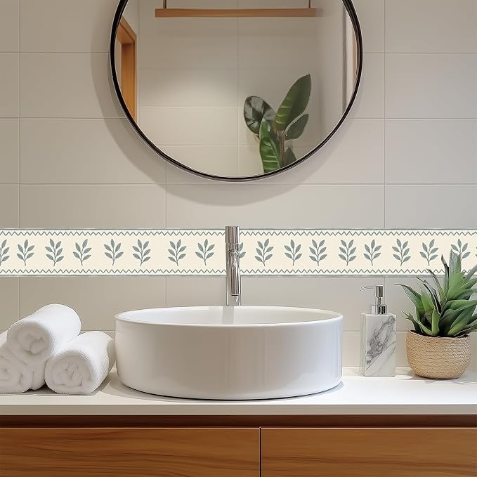 HOMETITUTE Wallpaper Border Peel and Stick Decorative Wall Trim Self Adhesive - Image 4