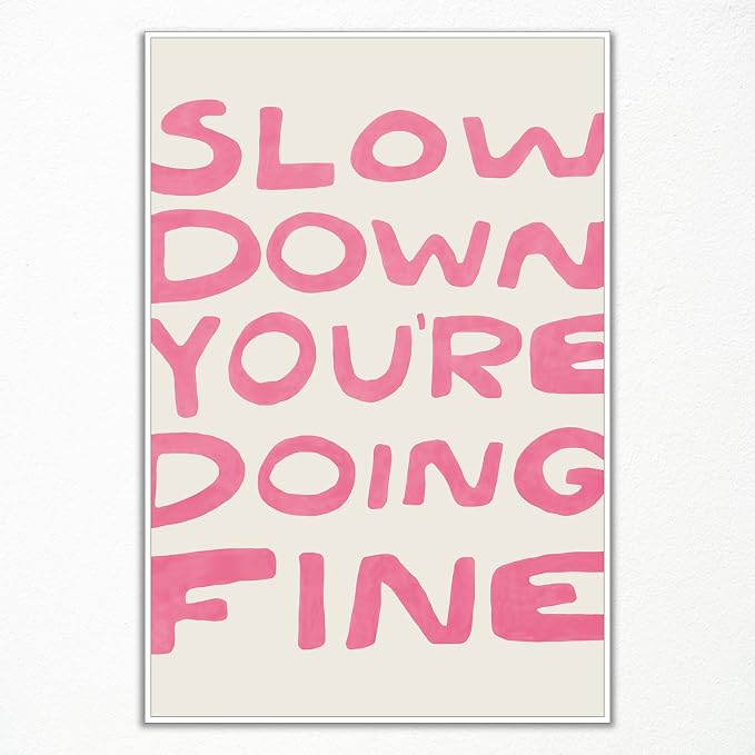 Yaasilinage Daily Reminder Positive Canvas Wall Art, Positive Affirmations Wall by Yaasilinage