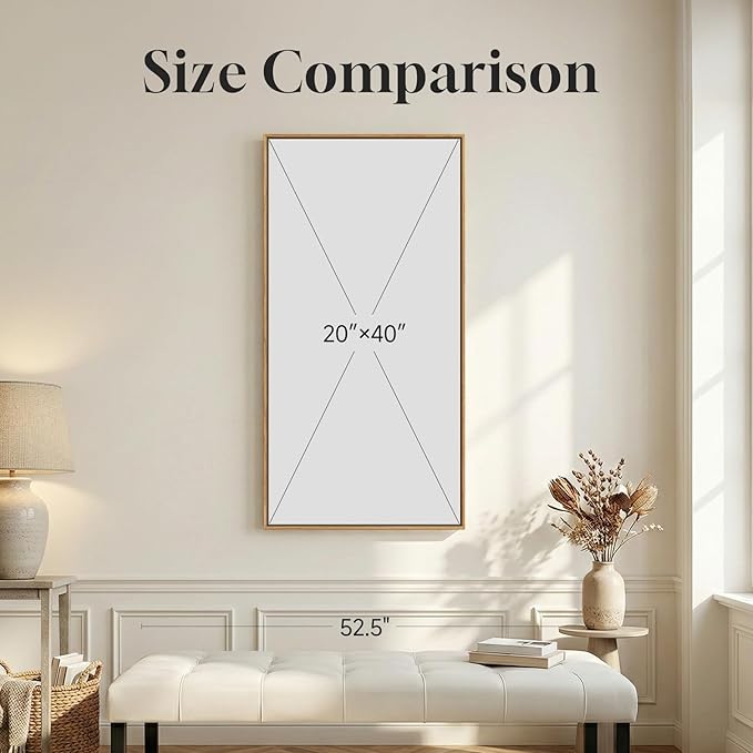 Framed Vertical Vintage Sketch Tree Living Room Wall Art, Large Black Beige - Image 2