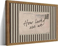 Framed How Lucky Are We Wall Art, Vintage Preppy Inspirational Canvas Wall by Unknown