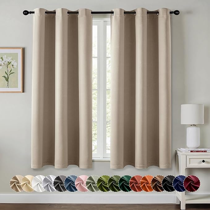 MIULEE Blackout Curtains for Bedroom Living Room 2 Panels, Thermal Insulated by MIULEE
