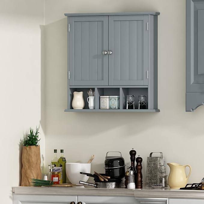 ChooChoo Bathroom Cabinet Wall Mounted 2-Door - Image 6