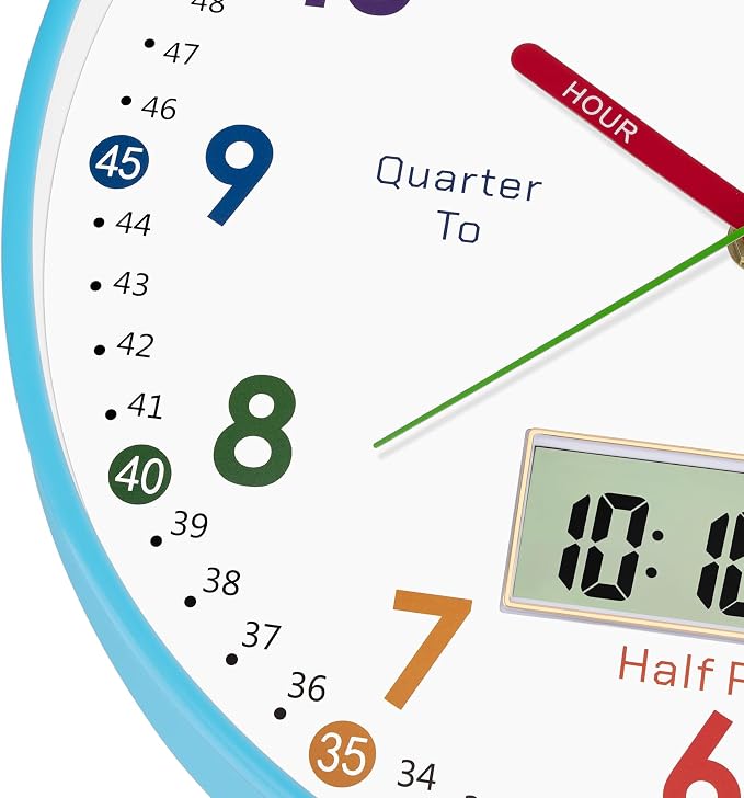 Foxtop Digital and Analog Learning Clock - Image 8