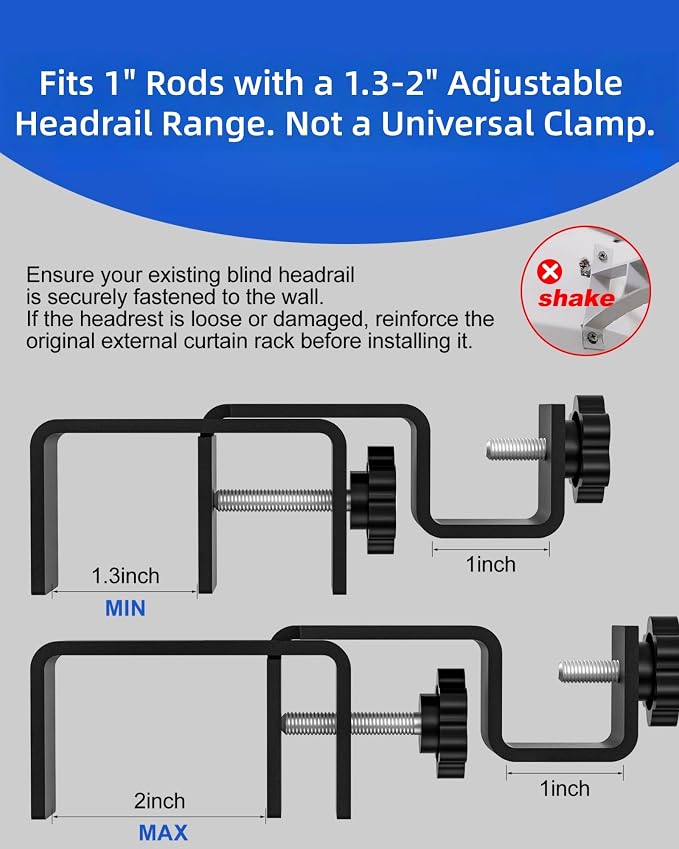 Over-Blinds Curtain Rod Brackets - Image 4