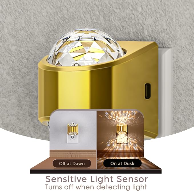 Briignite Night Light, LED Projector Night Light, Soft White - Image 2