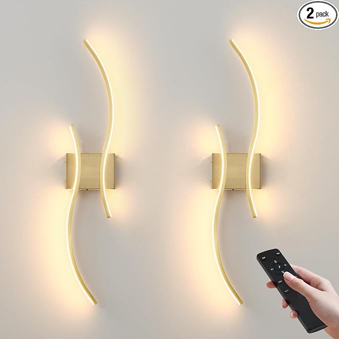 Battery Operated Wall Sconces Set of Two by KARTOOSH