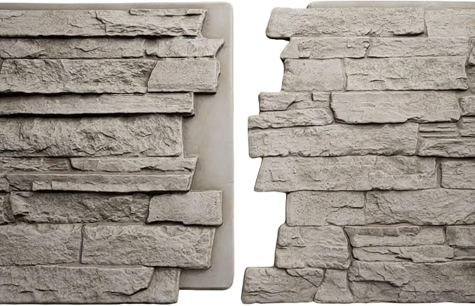 EverStone Acadia Ledge Faux Stone Panel, Desert Sand Color - Image 8