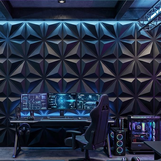 3D Wall Panel Diamond for Interior Wall Decor, Waterproof, Heat Resistant PVC - Image 5