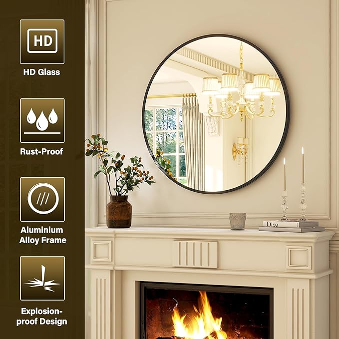 XRAMFY 36 Inch Round Mirror - Image 4