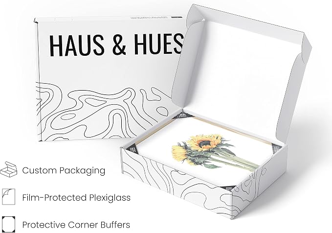 HAUS AND HUES Sunflower Wall Art Set of 4 - Image 4