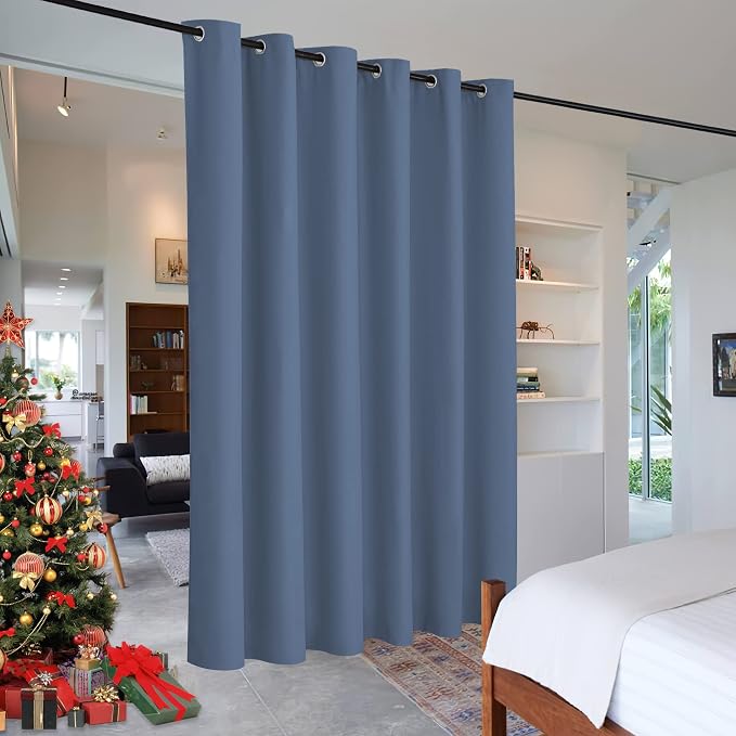 RYB HOME Privacy Room Divider Curtains Blackout Thermal Insulating Soundproof by RYBHOME